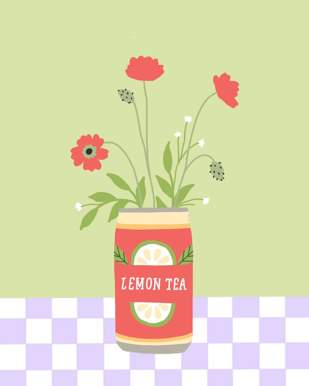 Lemon Tea Giclee Print (8x10)