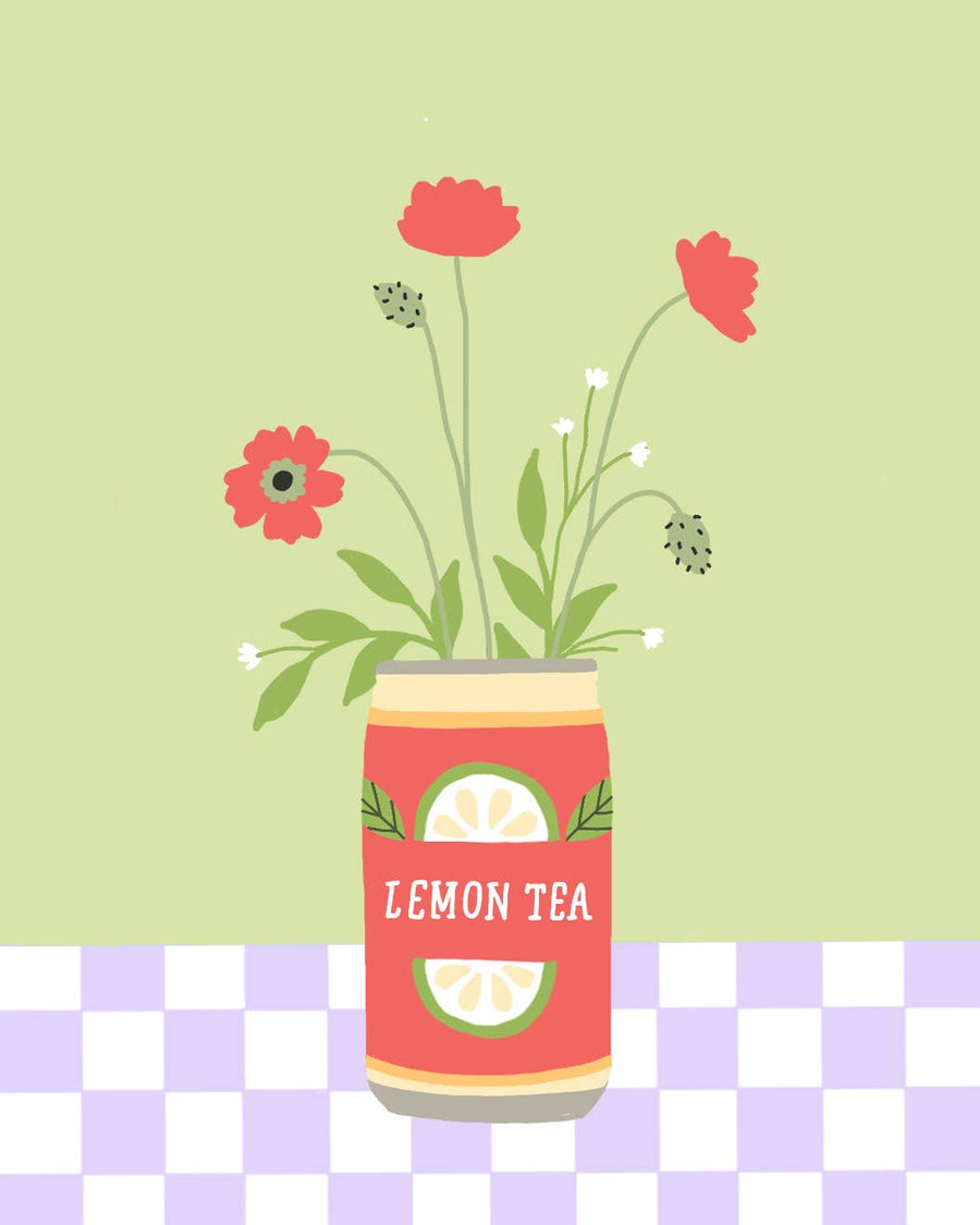 Lemon Tea Giclee Print (8x10)