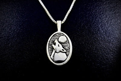 McKenzie Jewelry 426 Wolf & Moon Pendant