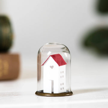 Paper miniature house ornament