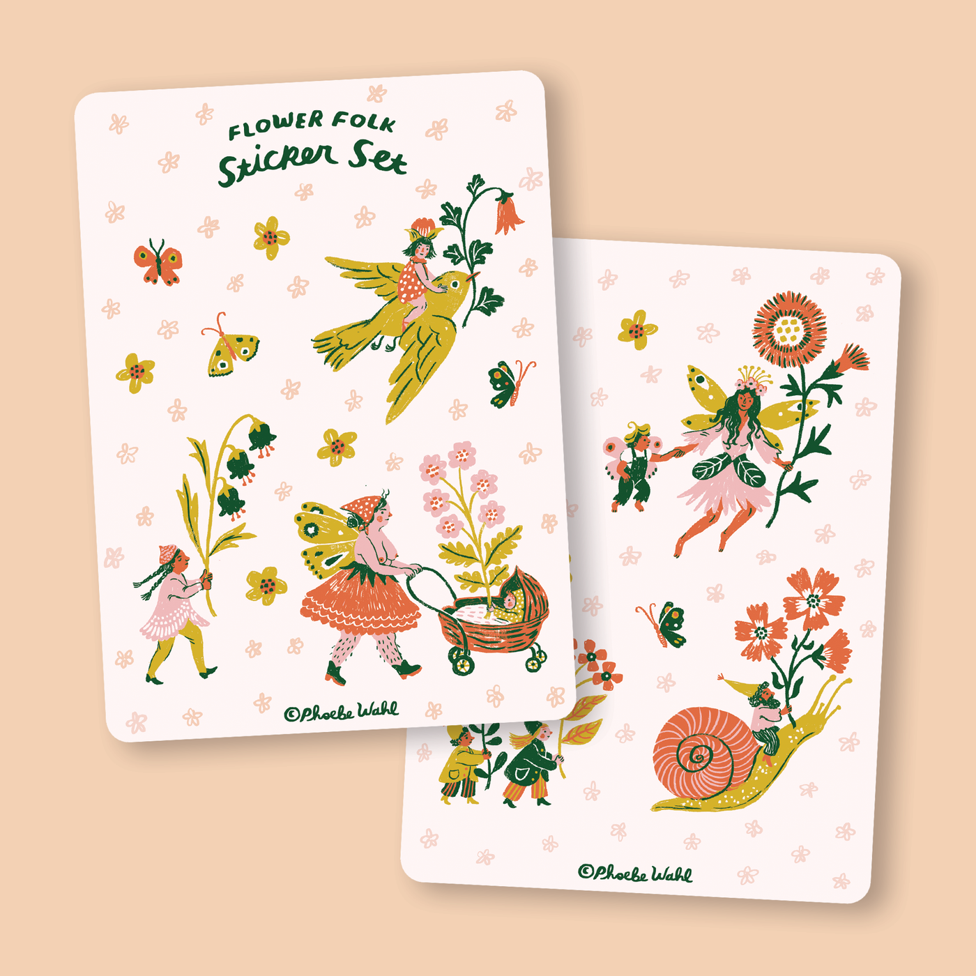 Flower Folk Sticker Set
