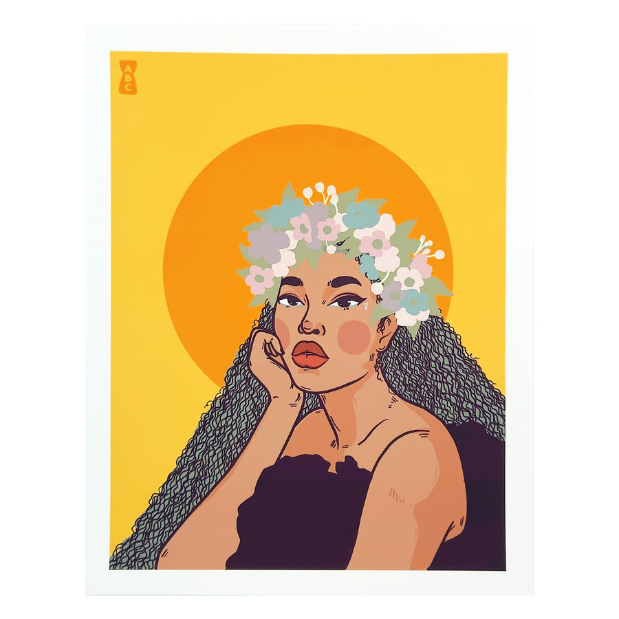 Island Glow Greeting Card - Art by Ciara