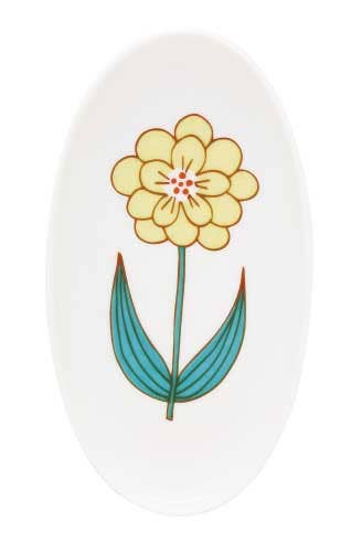 HAREKUTANI Oval Plate Flower S