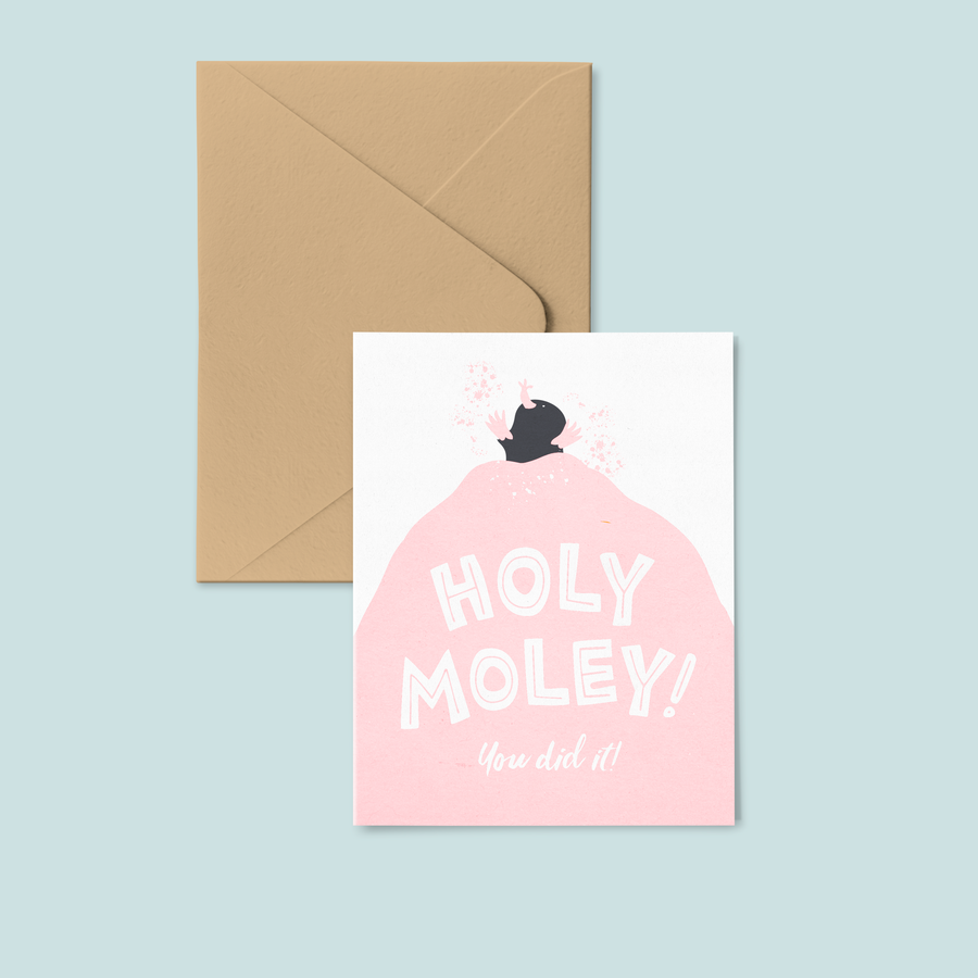Holey Moley Greeting Card