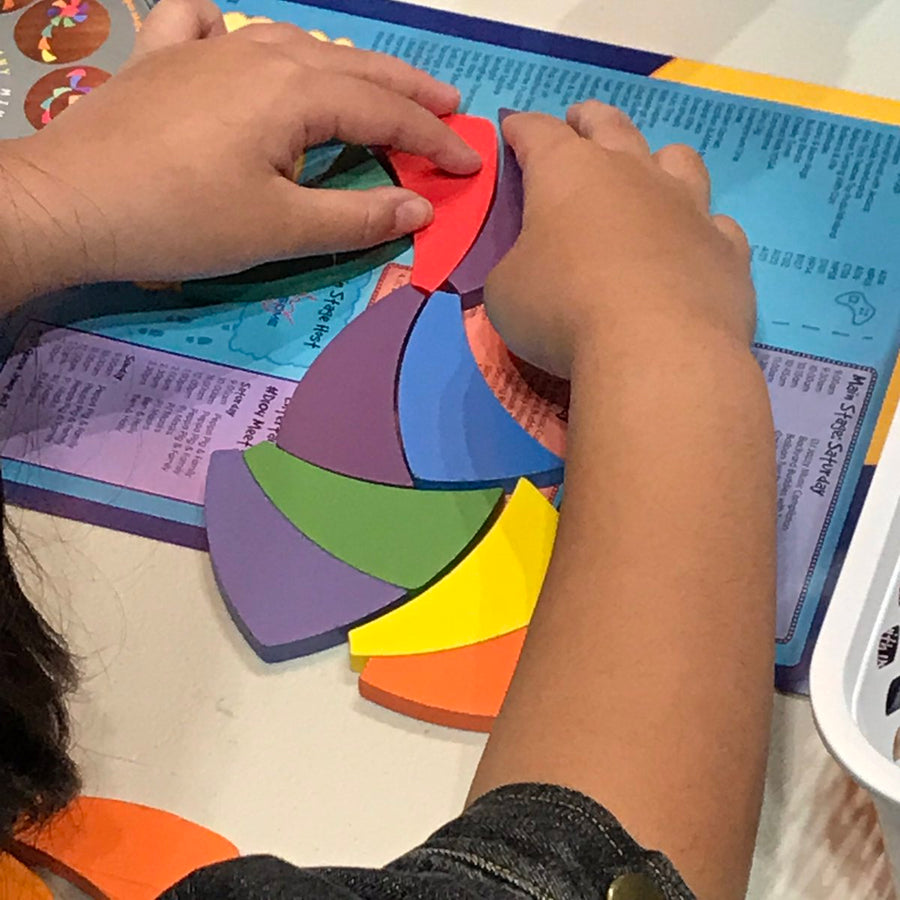 Color Wheel Wooden Puzzle