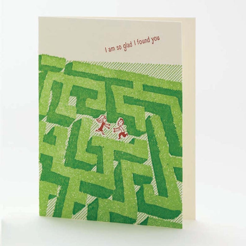 I Am Glad I Found You Notecard by Ilee Papergoods Letterpress