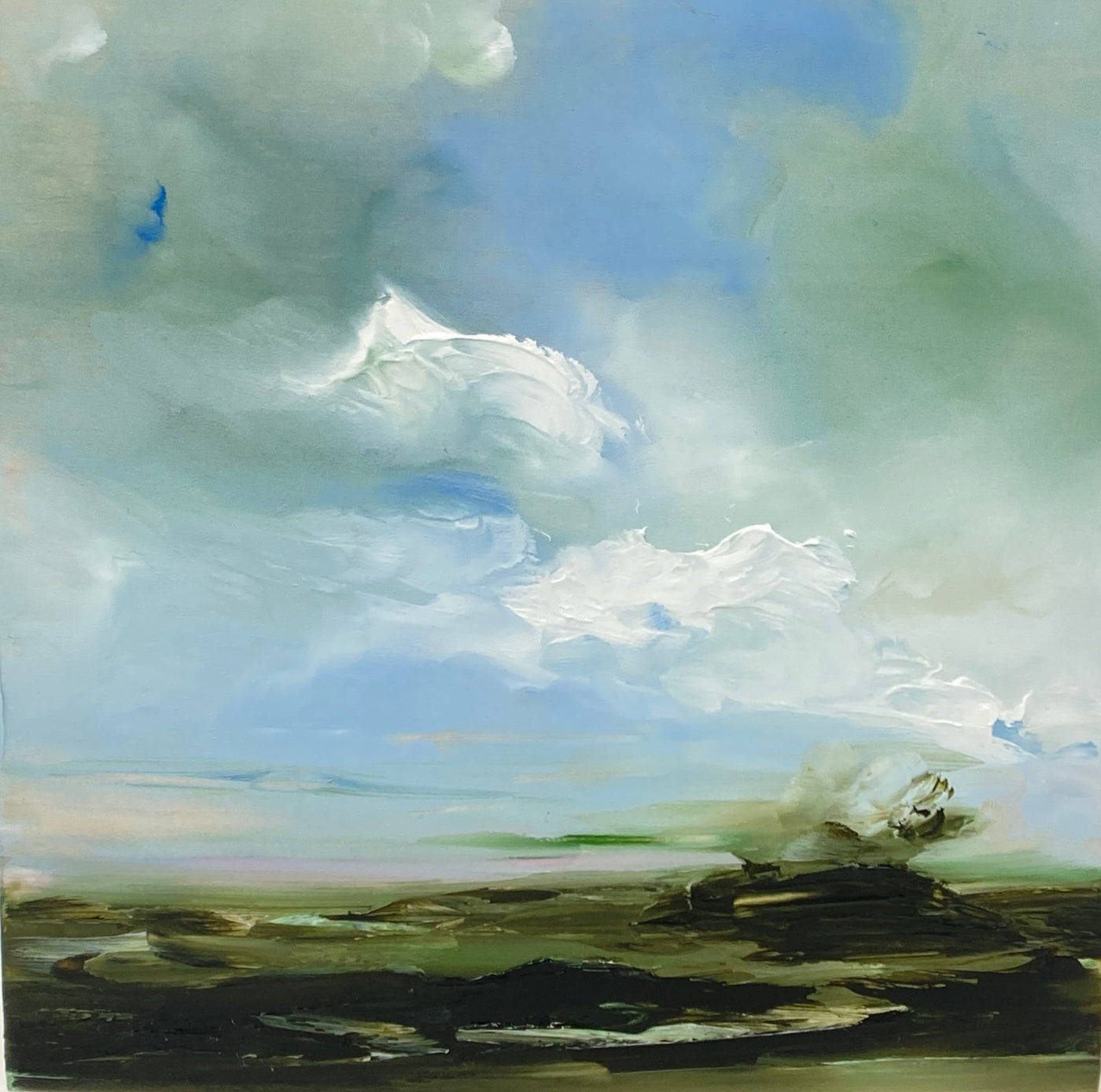 Small Color Field Landscape Paintings by Ash Oaksmith