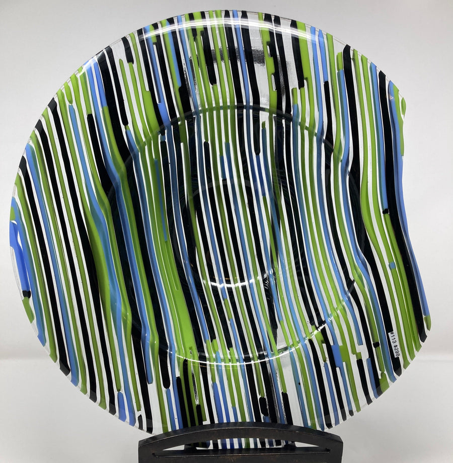 Stripe Bowl by Mesolini Glass Studio