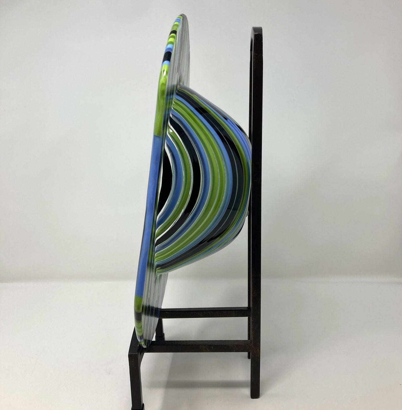Stripe Bowl by Mesolini Glass Studio