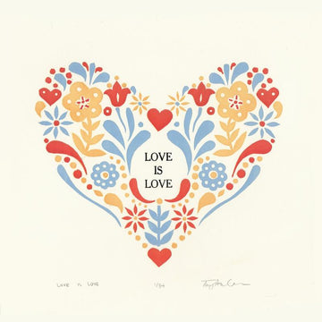 Love is Love #3 of 34 - Letterpress Print by Coxswain Press