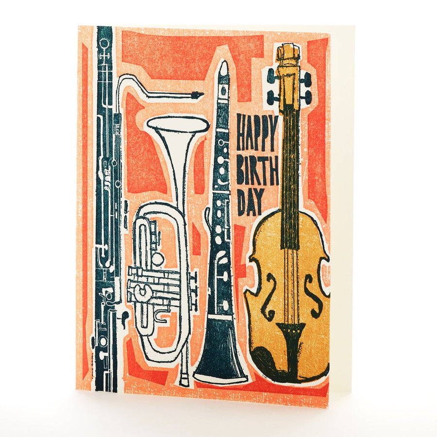 Music Happy Birthday Notecard by Ilee Papergoods Letterpress