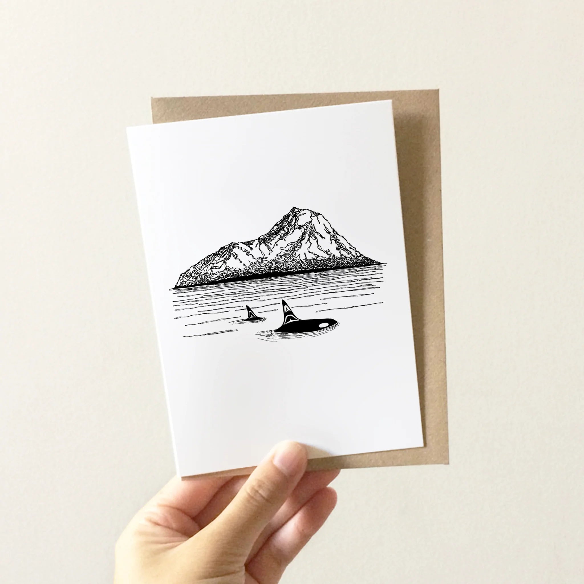 Orcas Island Greeting Card by Nick Alan Art