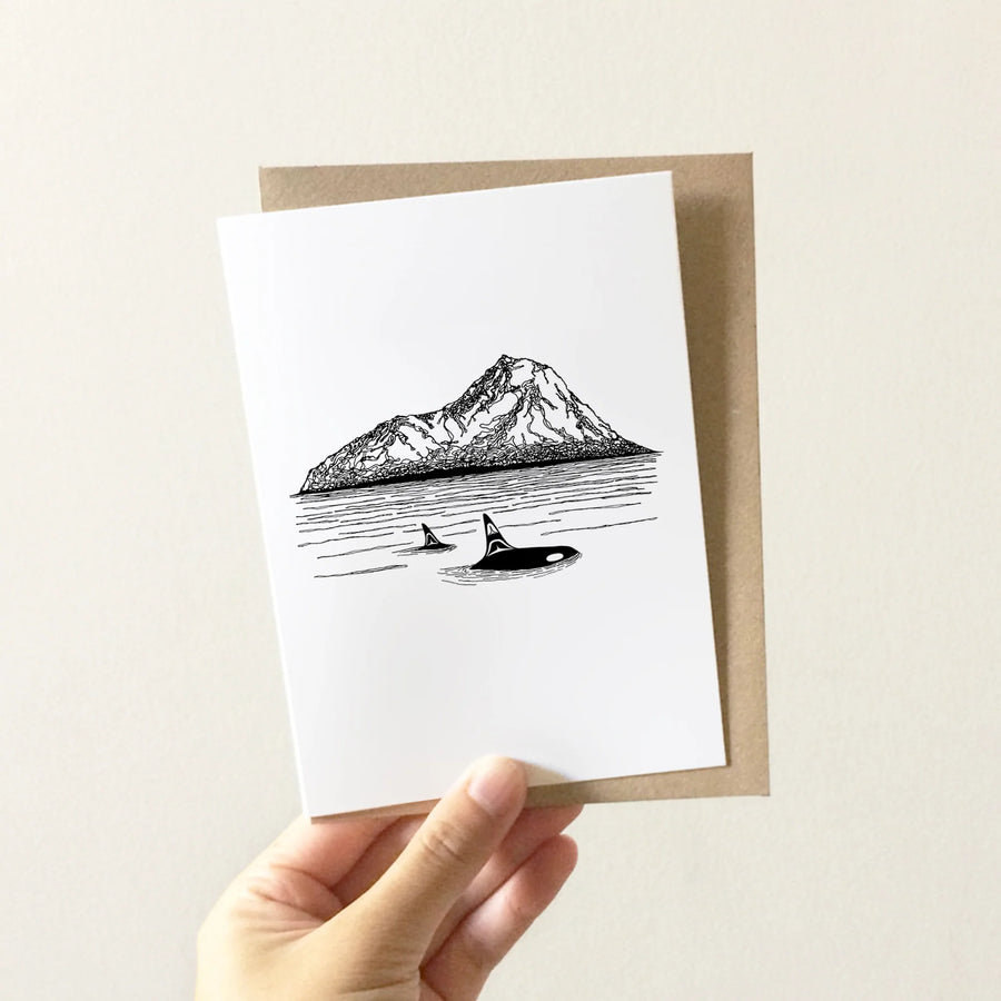 Orcas Island Greeting Card by Nick Alan Art