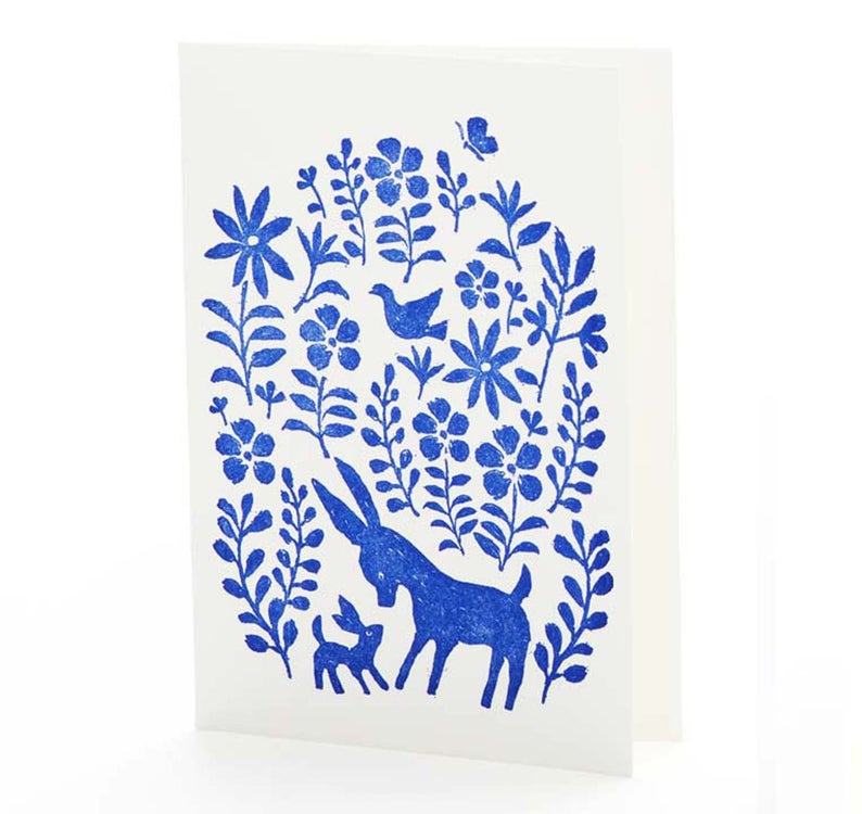 Otomi Animals Notecard by Ilee Papergoods Letterpress