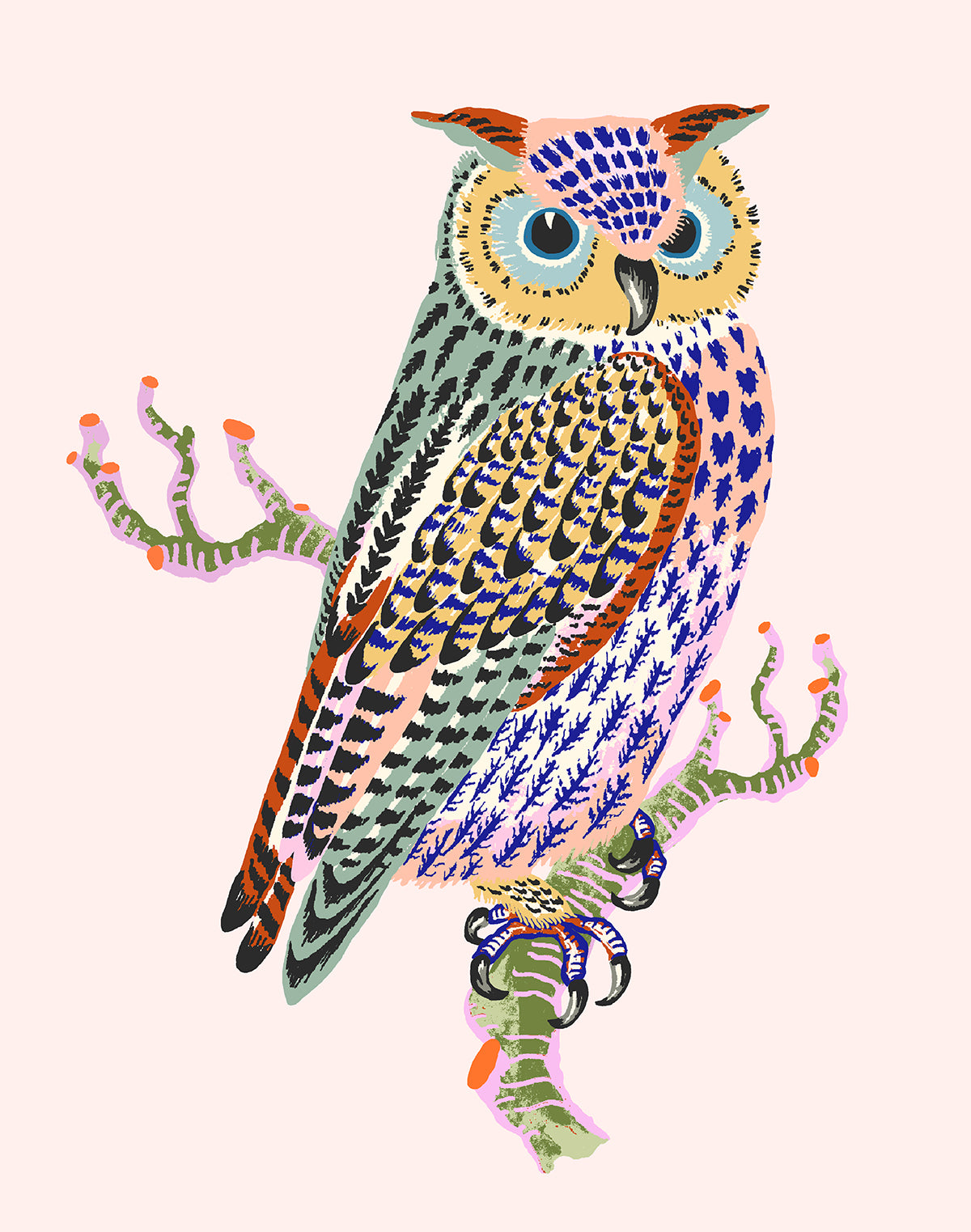 Owl Print by Sarah Gordon