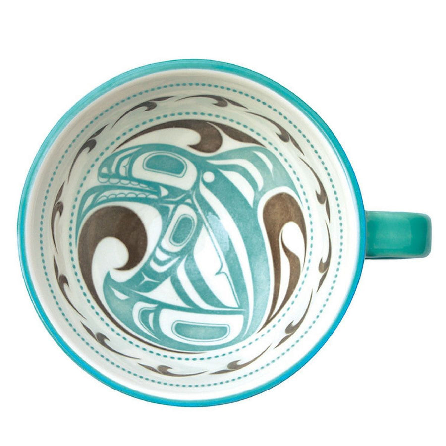 Killer Whale Porcelain Mug by Trevor Angus