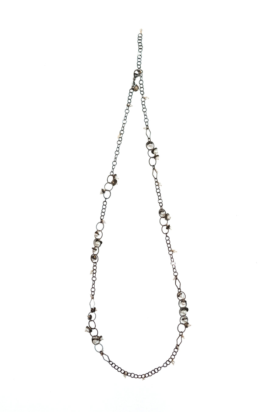 Sterling Silver and Freshwater Pearl Necklace by Calliope