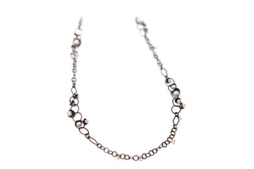 Sterling Silver and Freshwater Pearl Necklace by Calliope
