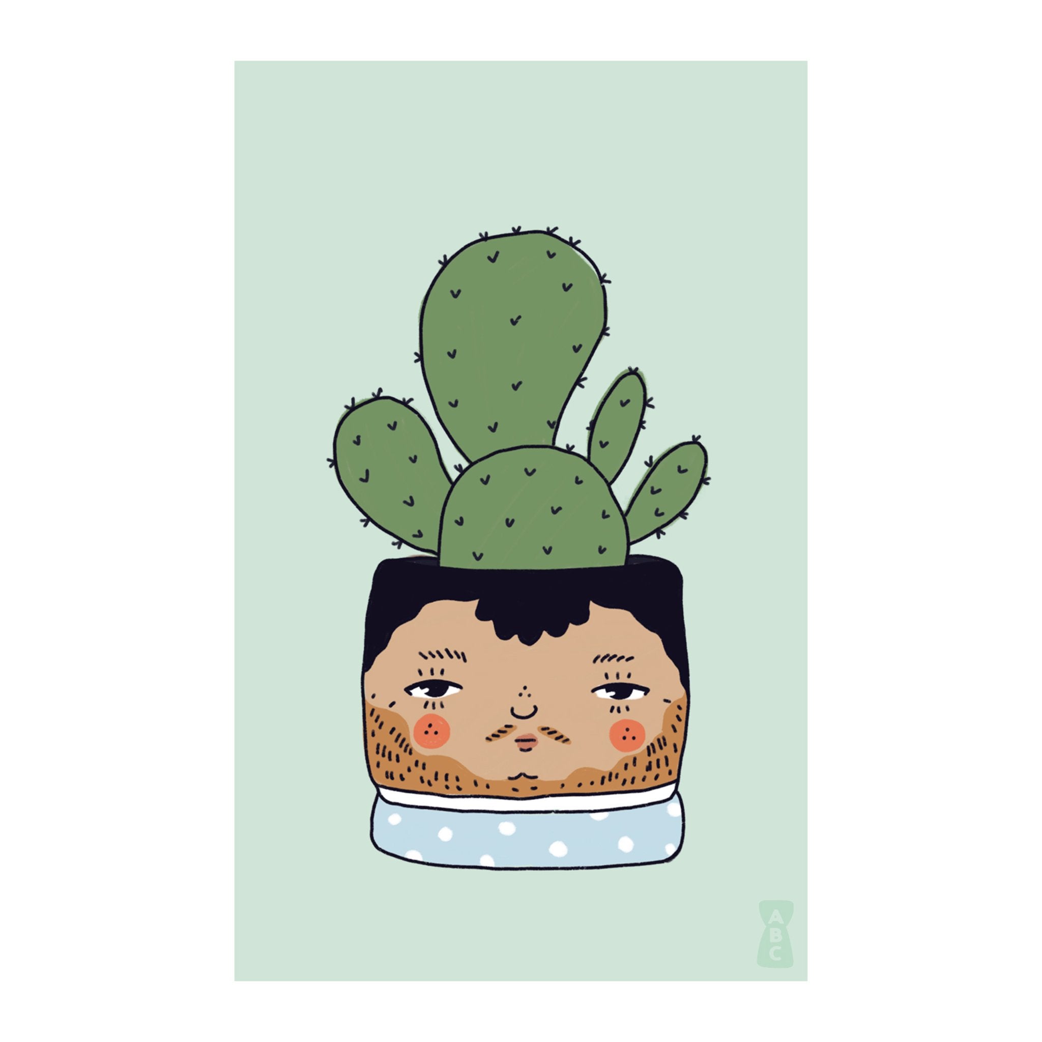 Plant People Cactus Art Print