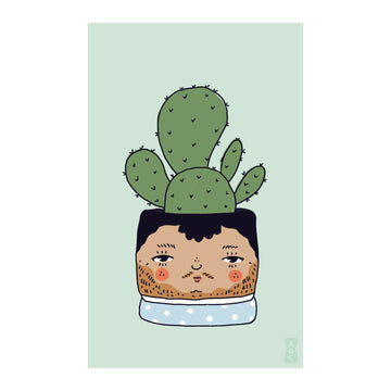 Plant People Cactus Art Print - Art by Ciara
