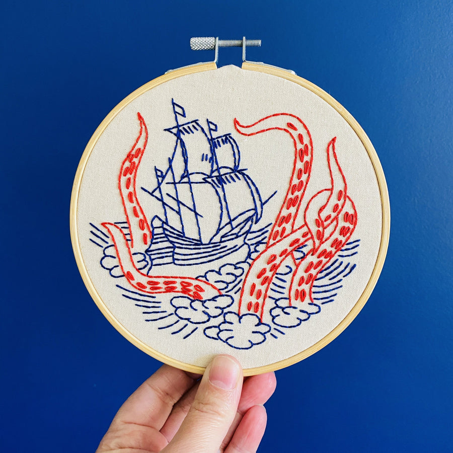 Release the Kraken Embroidery Kit