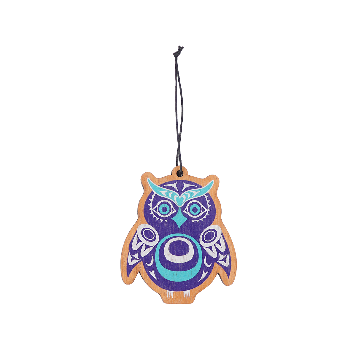 Owl - Wood Ornament by Simone Diamond