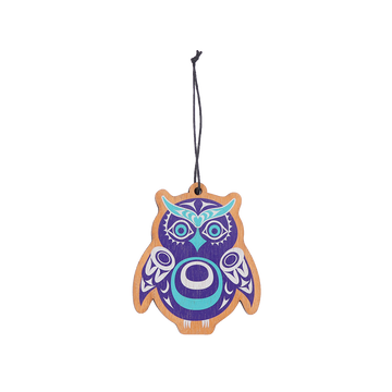 Owl - Wood Ornament by Simone Diamond