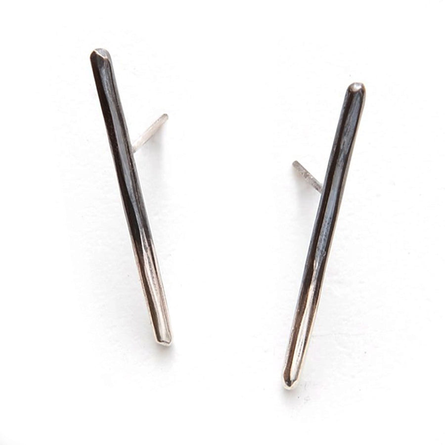 Bar Stud Earrings by Zuzko