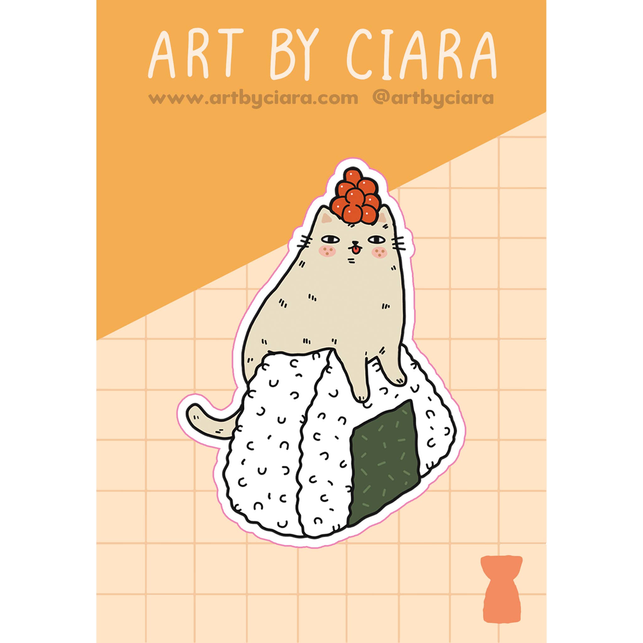 Sushi Cat Onigiri Sticker