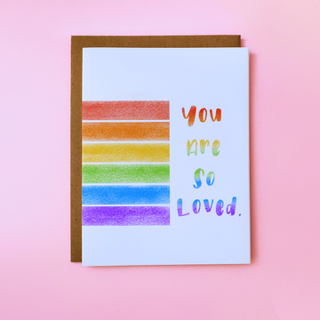 Rainbow So Loved Card