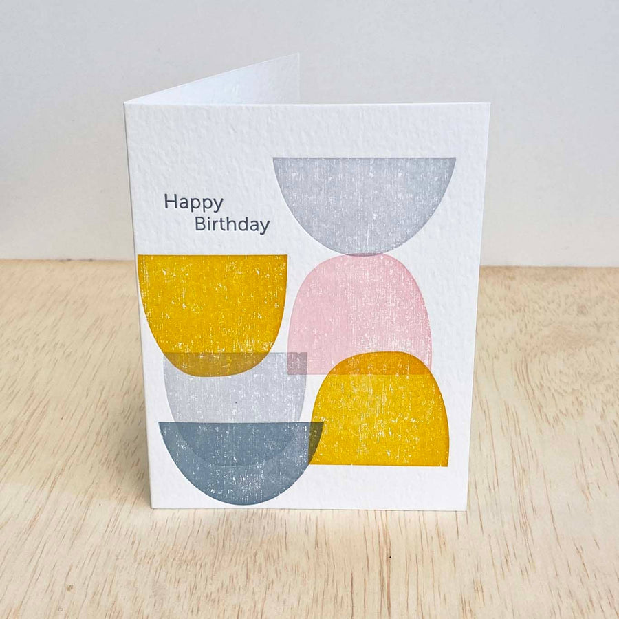 Shapes Happy Birthday Card