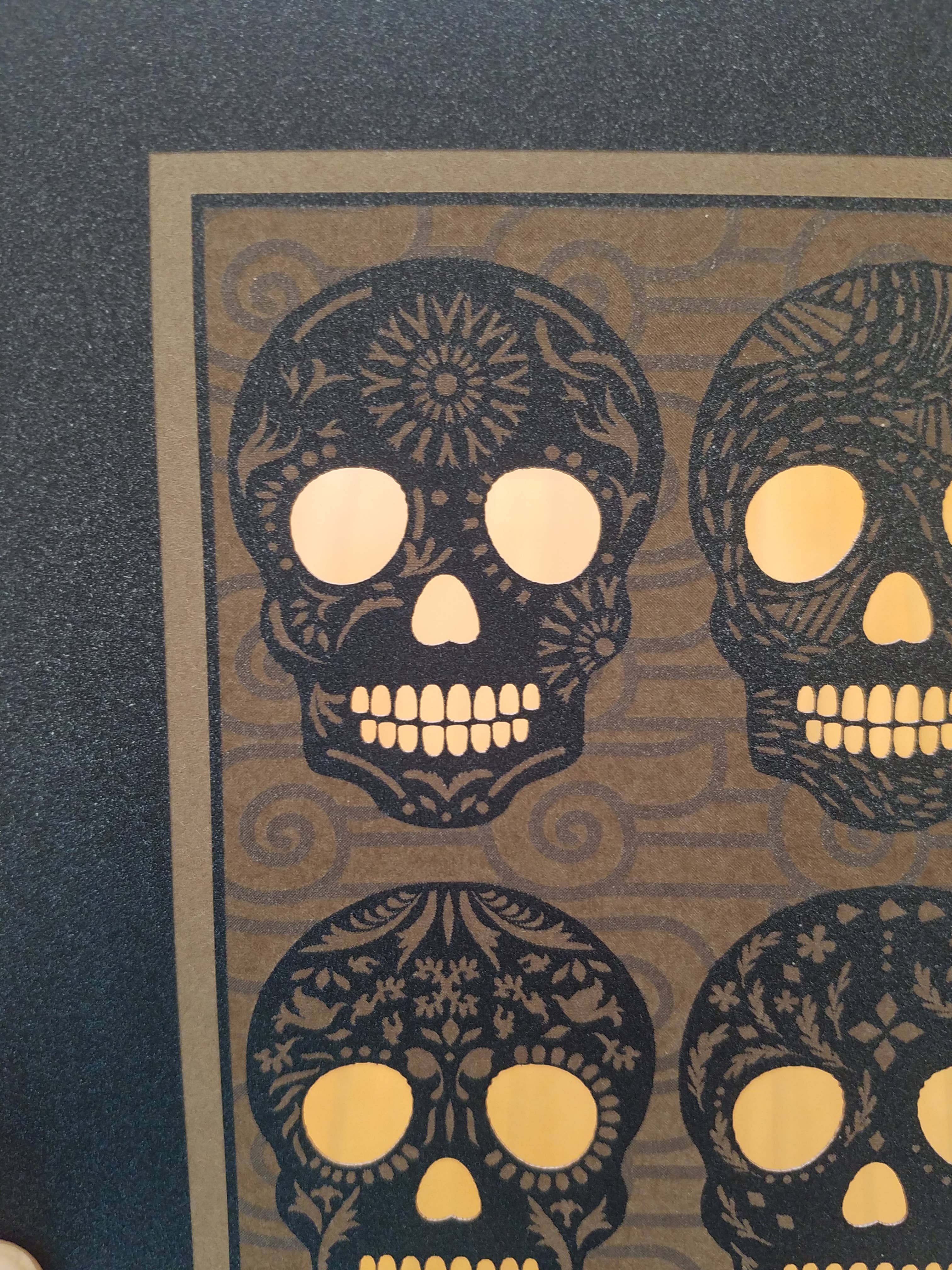 Skulls and Skulls - laser cut print