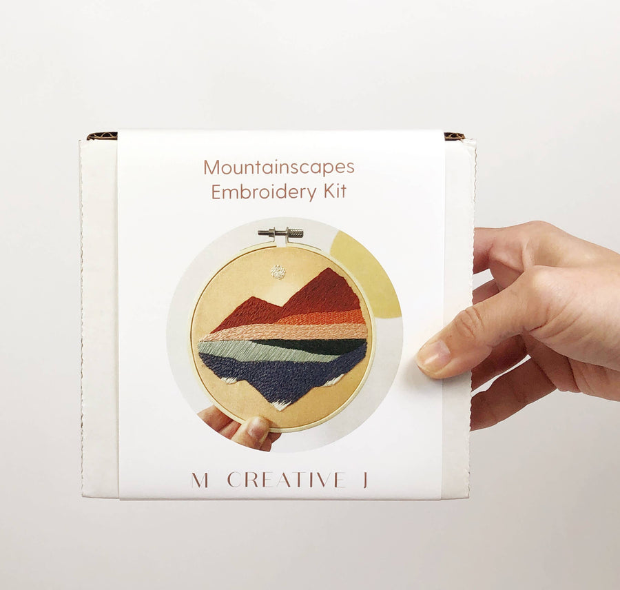 Mountainscape Embroidery Kit