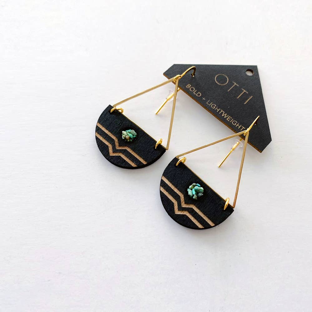 Turquoise Inlay DROP Earring