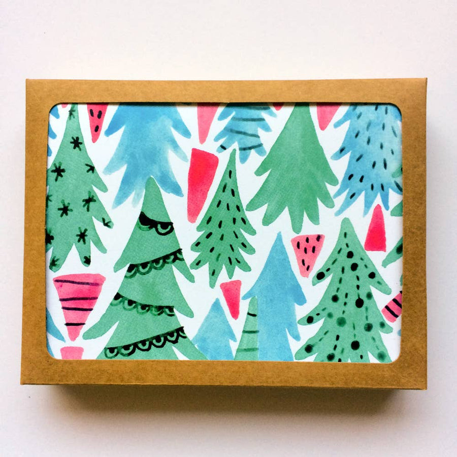 Boxed Holiday Cards - Christmas Forest