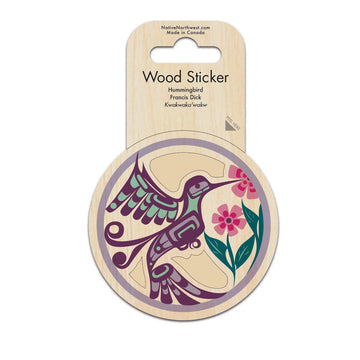 Wood Sticker - Hummingbird by Francis Dick