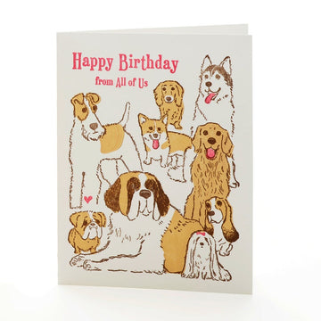 Dog Birthday Notecard by Ilee Papergoods Letterpress