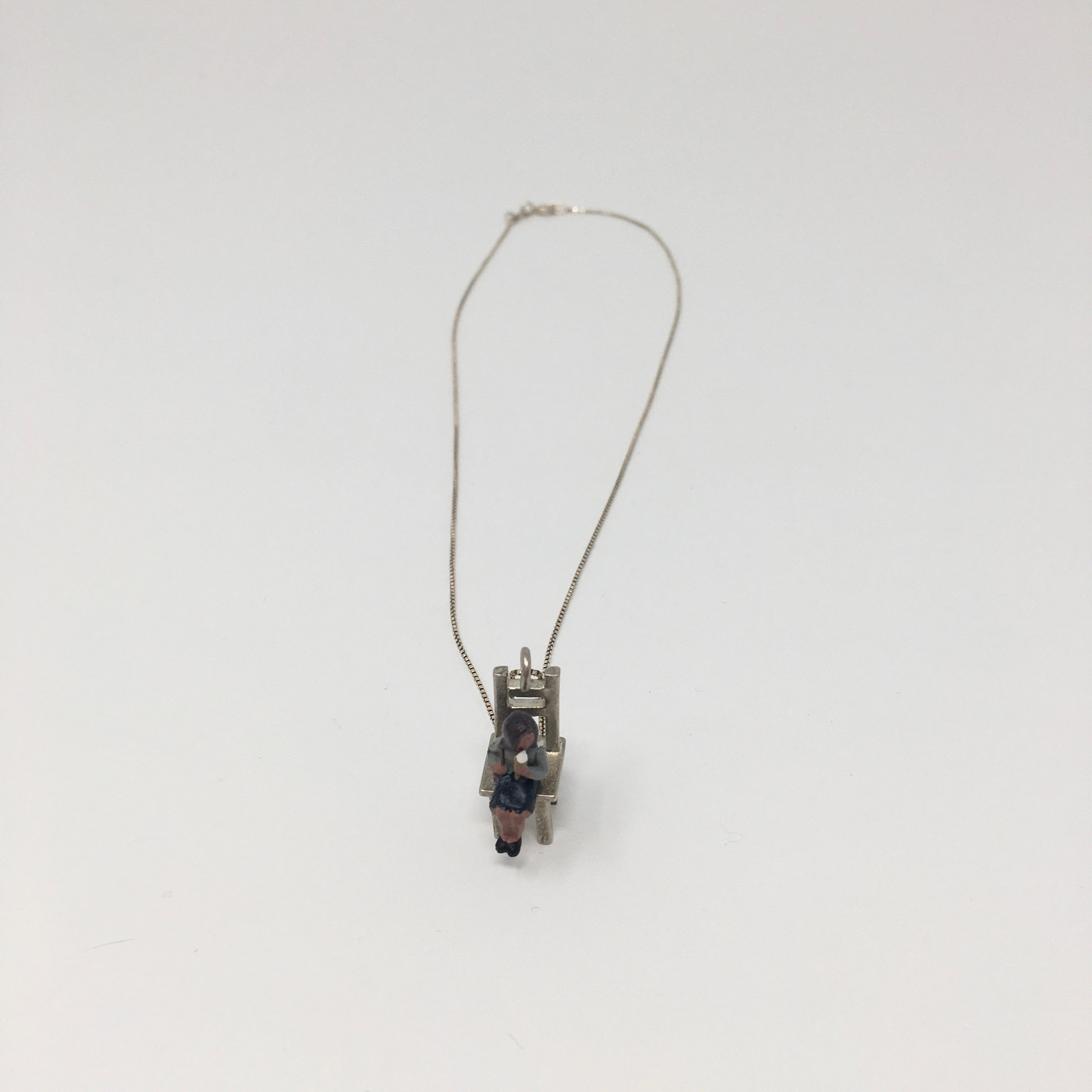 Sitting People Necklace by Kristin Lora