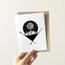 Full Moon Greeting Card by Nick Alan Art