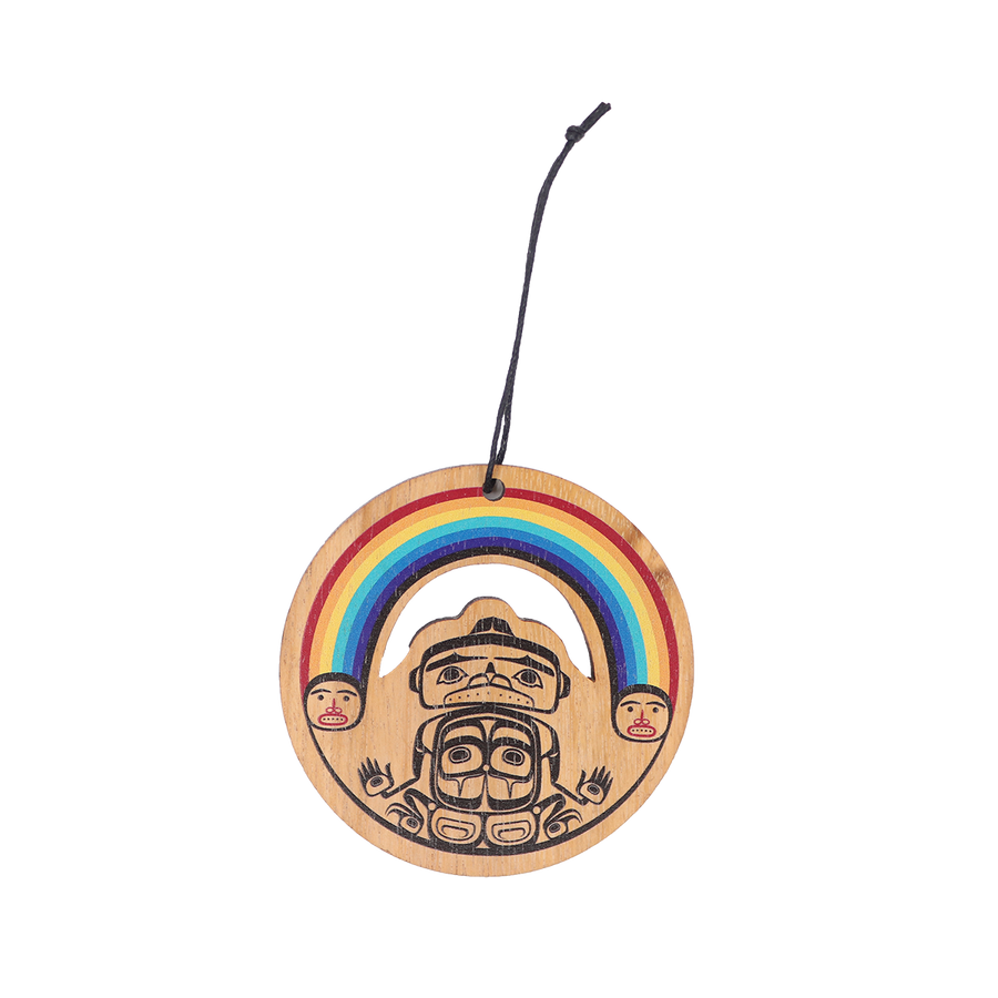 Rainbow - Wood Ornament by Corey Bulpitt