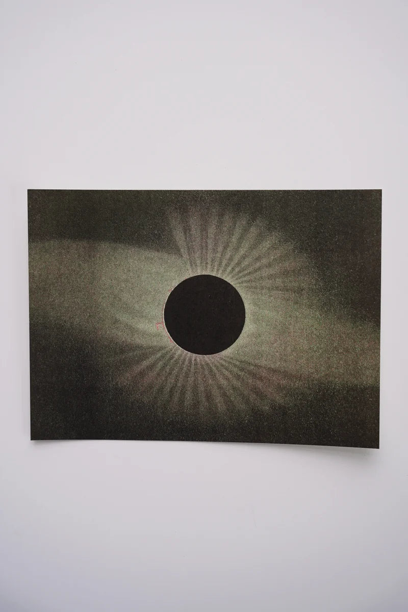 Solar Eclipse Risograph Print