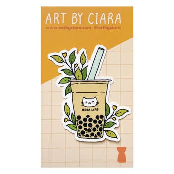 Bubble Tea Sticker - Art by Ciara